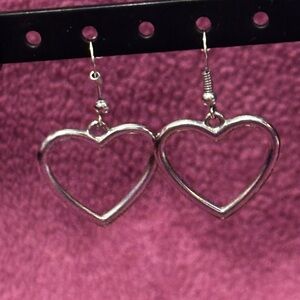 Silver Heart Earrings